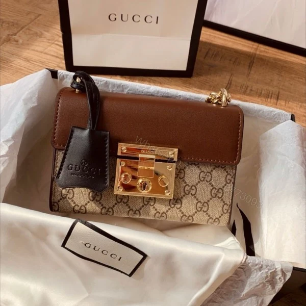View 7 of FIRST COPY Gucci padlock shoulder bag