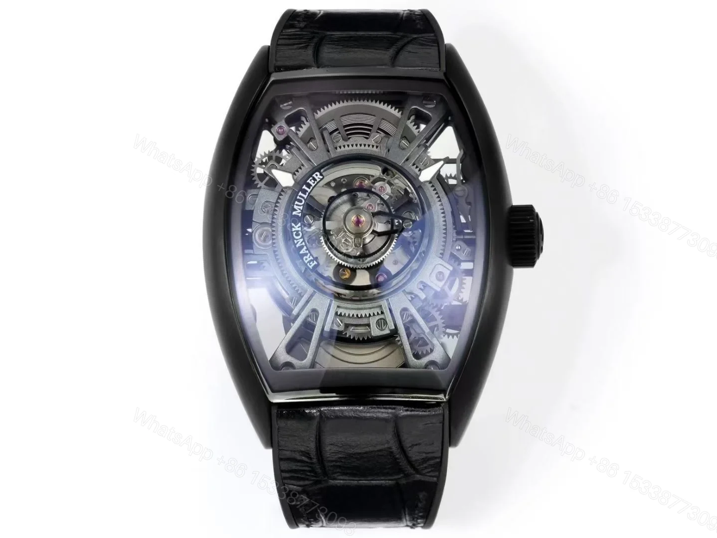 Franck Muller RM3 Grand Central Tourbillon Replica 42MM Premium Skeleton Rose Gold Edition FM-RM3-GCT-RG-SKEL-42 — view 1