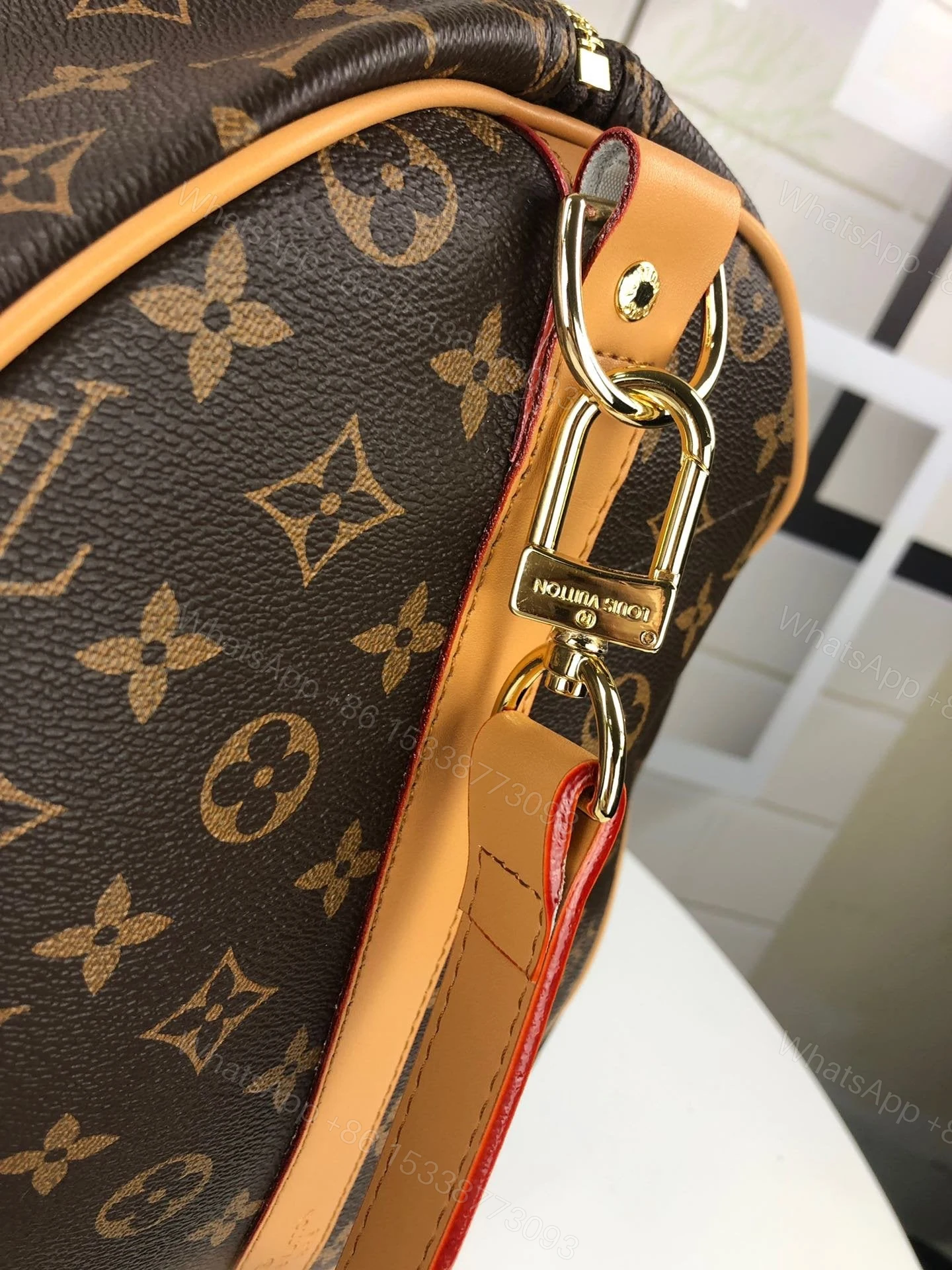 View 3 of Louis Vuitton Monogram Keepall Bandouliere 60 Travel Bag