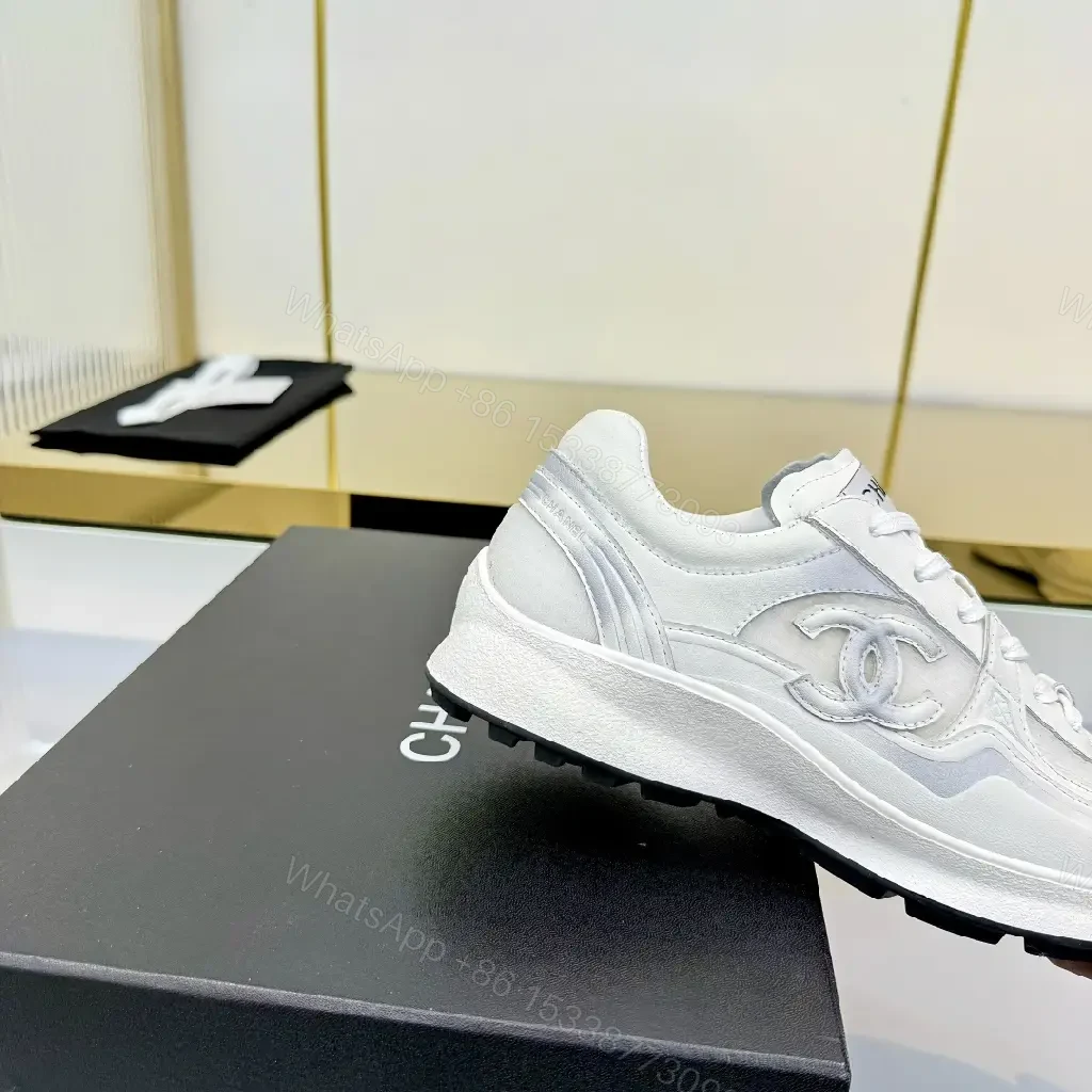 View 7 of White Canvas-Trim High-Top Sneakers with Subtle Luxe Details