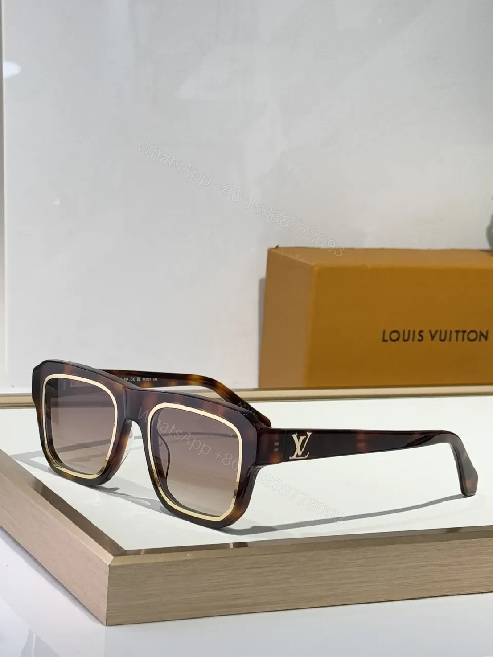 View 8 of Bold Acetate Sunglasses Square Luxe UV400 Polarized