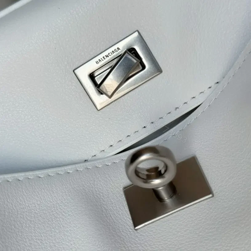 View 10 of 高仿Balenciaga*Rodeo系列V79016小牛皮手袋白銀小號號免檢版