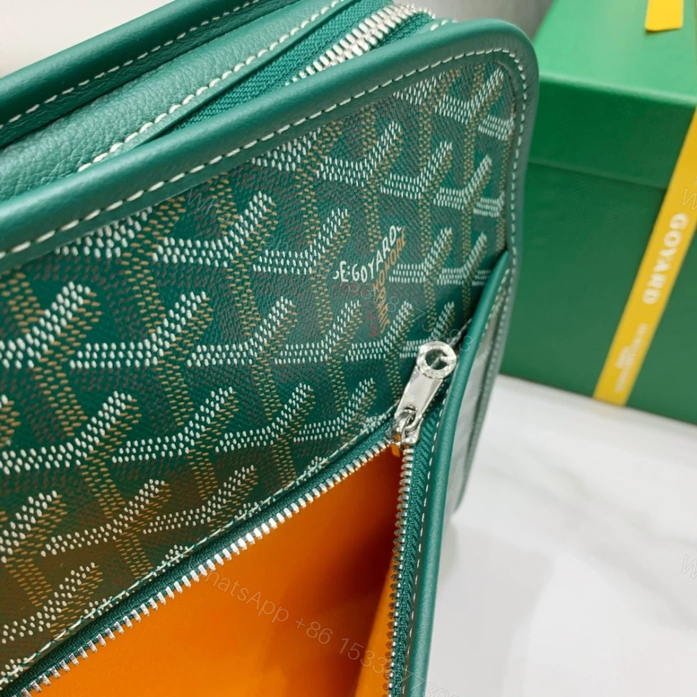 View 6 of 高仿Goyard*JOUVEM5多功能洗漱手拿包綠色大號免檢版