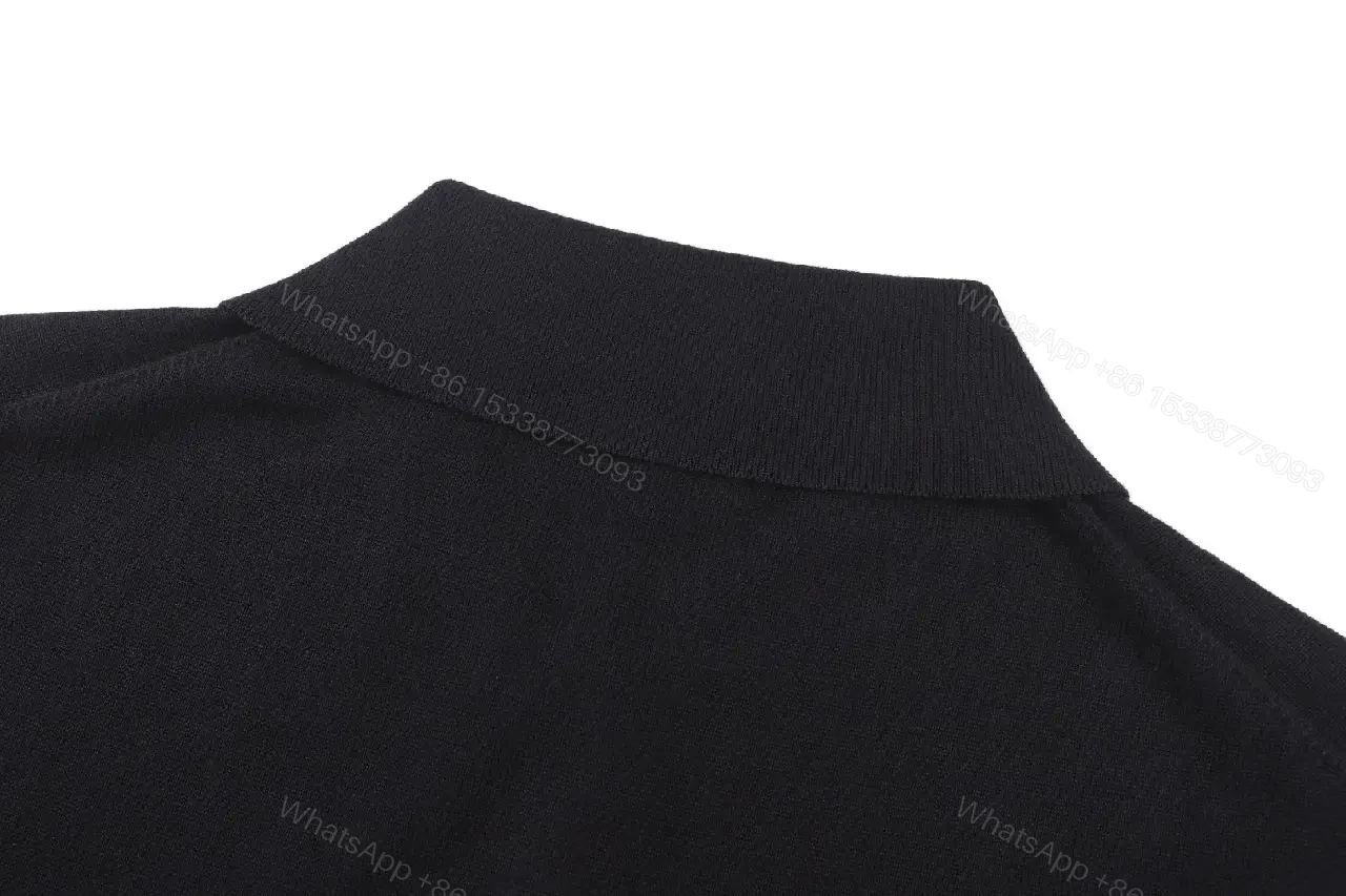 View 9 of Black Polo Shirt Classic Fit with LV Logo, Short Sleeves