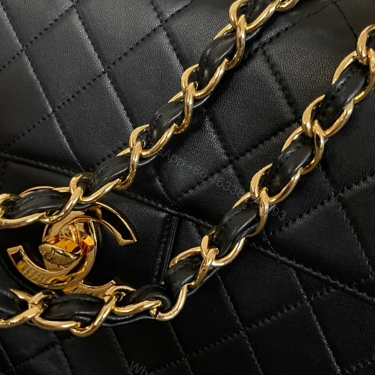 View 6 of Chic Quilted Crossbody Bag with Gold Chain Straps