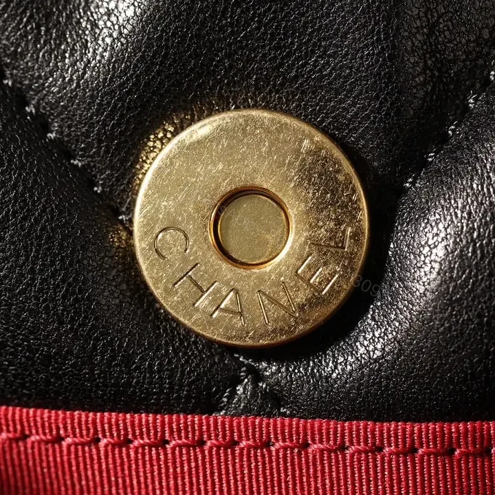View 12 of 高仿Chanel*19Bag系列小羊皮口蓋包黑色XS免檢版
