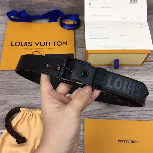View 2 of LOUIS VUITTON DARK INFINITY LEATHER VOYAGER 35MM BELT – B157