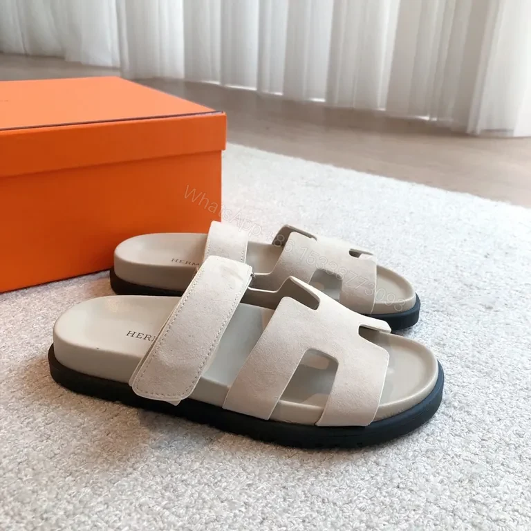 View 5 of Soft Sand HermÃ ̈s-Inspired Slide: Elevated Comfort Sandal