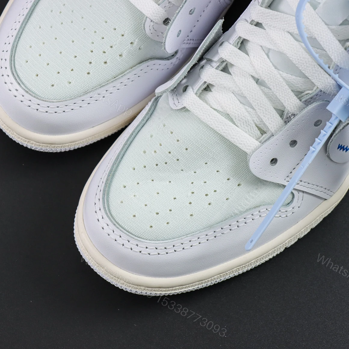 View 5 of Off-White × Air Jordan 1 Retro High Euro Reps