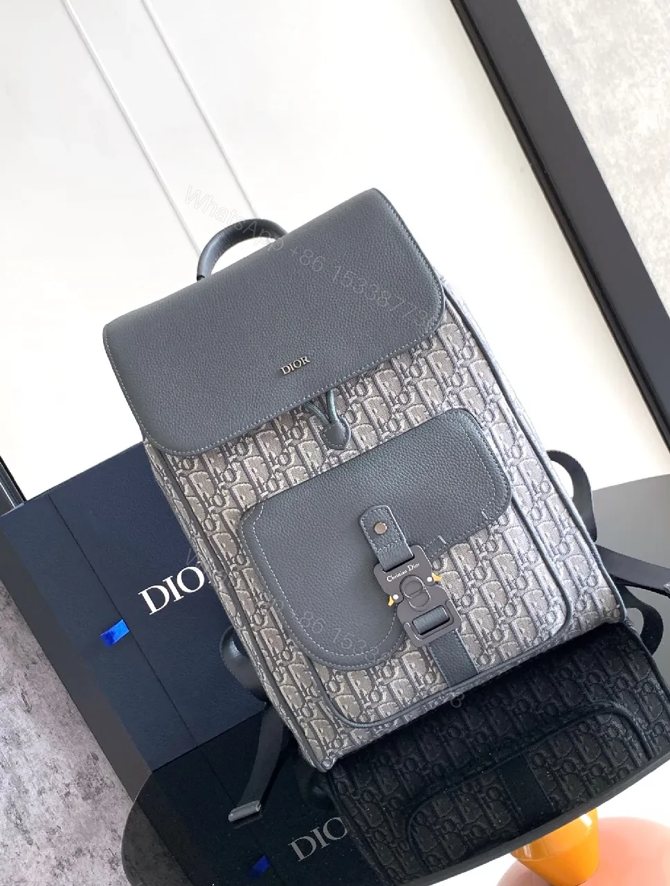 Compact Monogram Luxe Backpack with Structured Pocketing — view 1