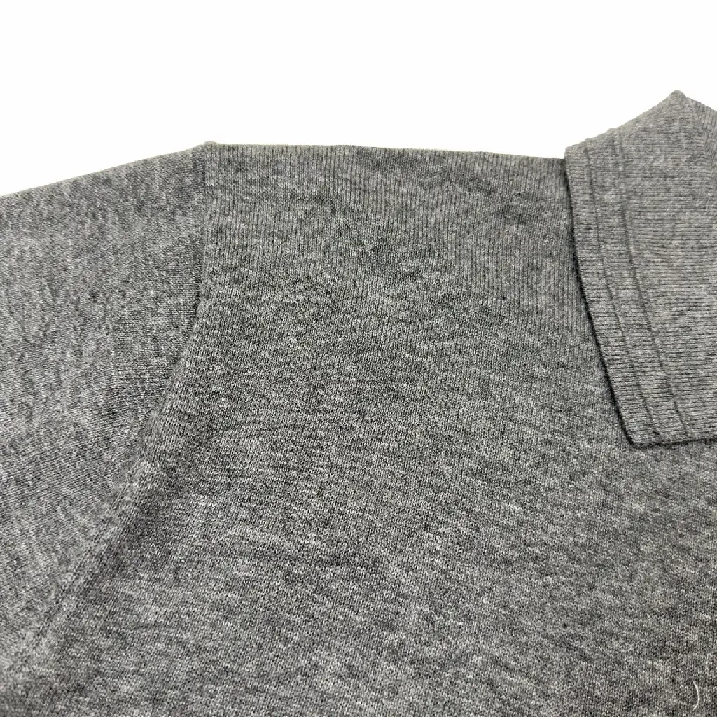 View 5 of Polished Knit Polo: Subtle Dior-Couture Texture Polo Shirt