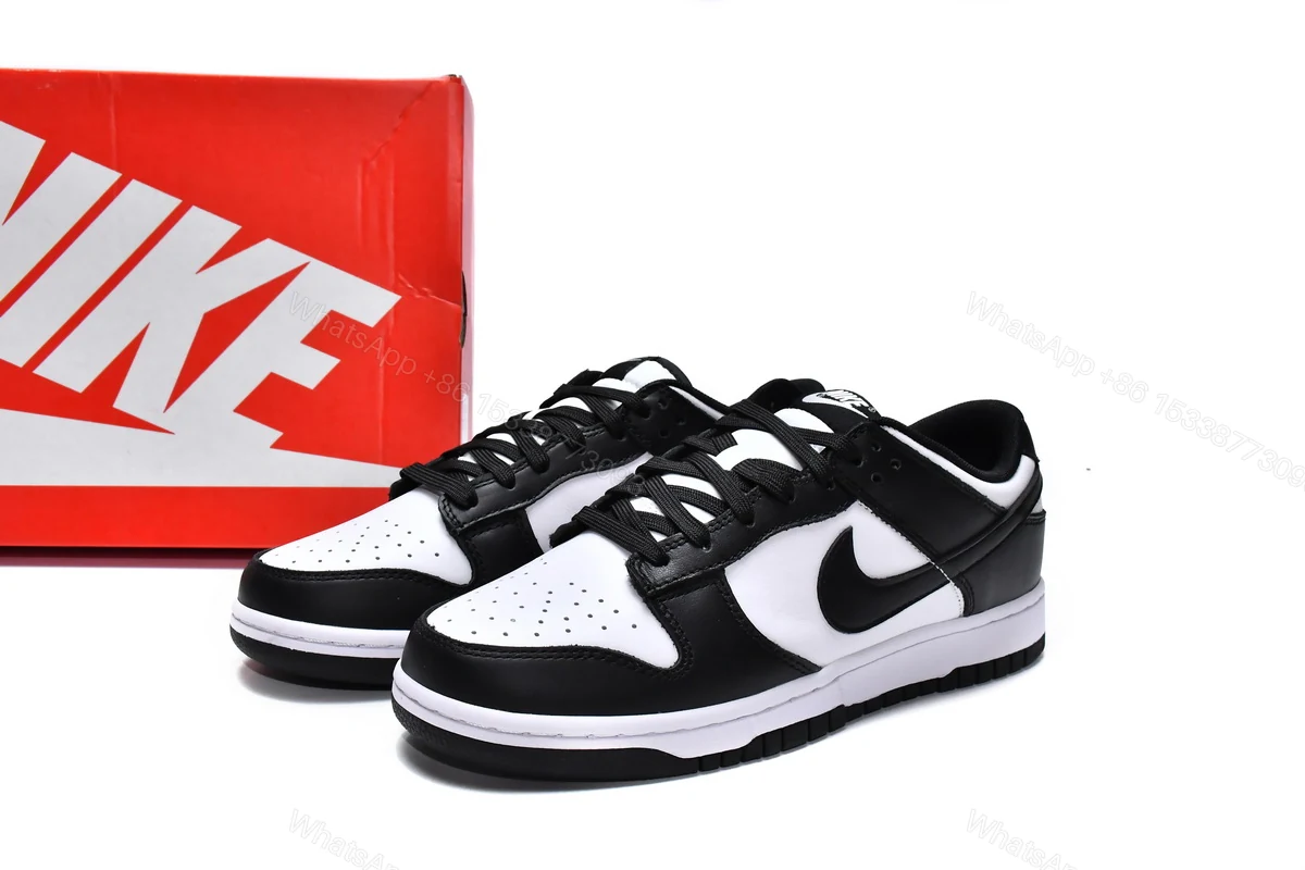 View 3 of Nike Dunk Low Retro BLACK WHITE DD1391-100