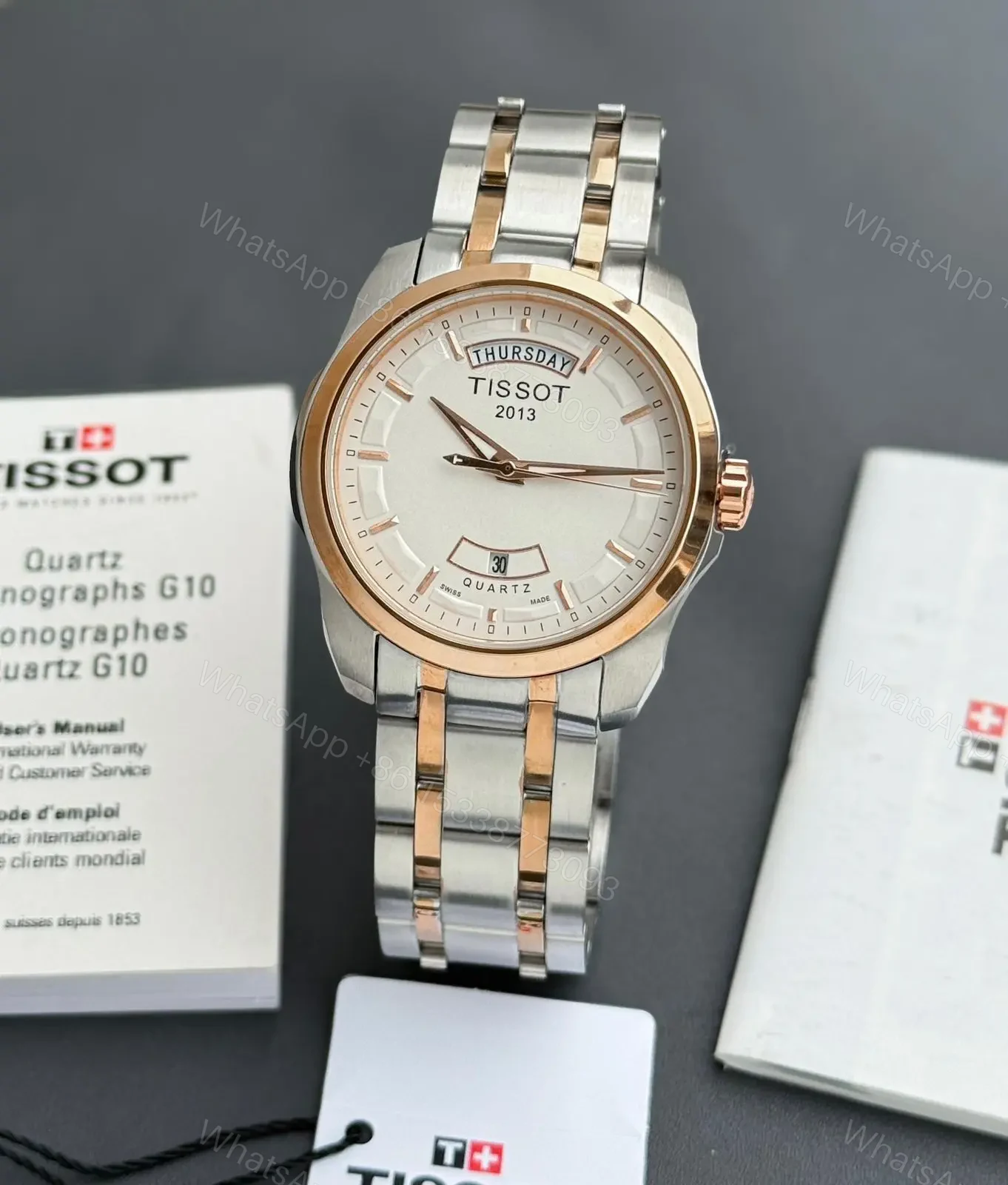 View 3 of Tissot Day-Date White dial