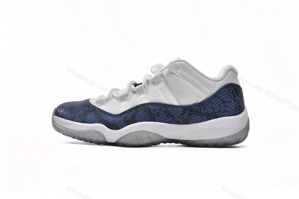 View 6 of Air Jordan 11 Retro Low Navy Snakeskin CD6846-102