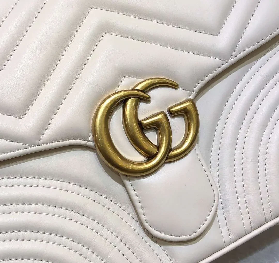 View 2 of Gucci Marmont Top Handle Rep 11 Handbag High Quality White 27cm