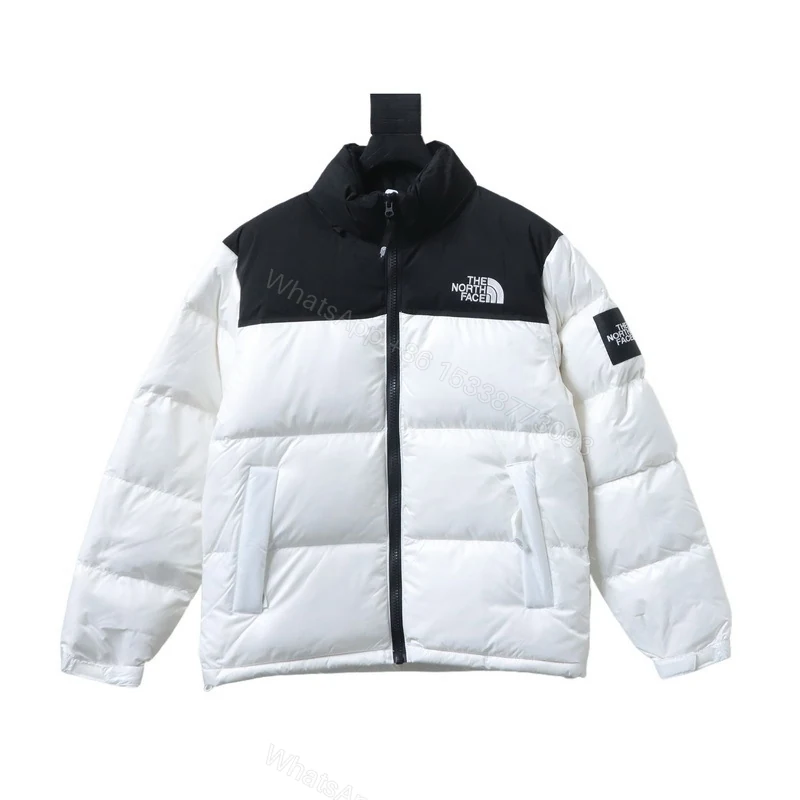 View 11 of TheNorthFace Large checkered down jacket 'White Black'