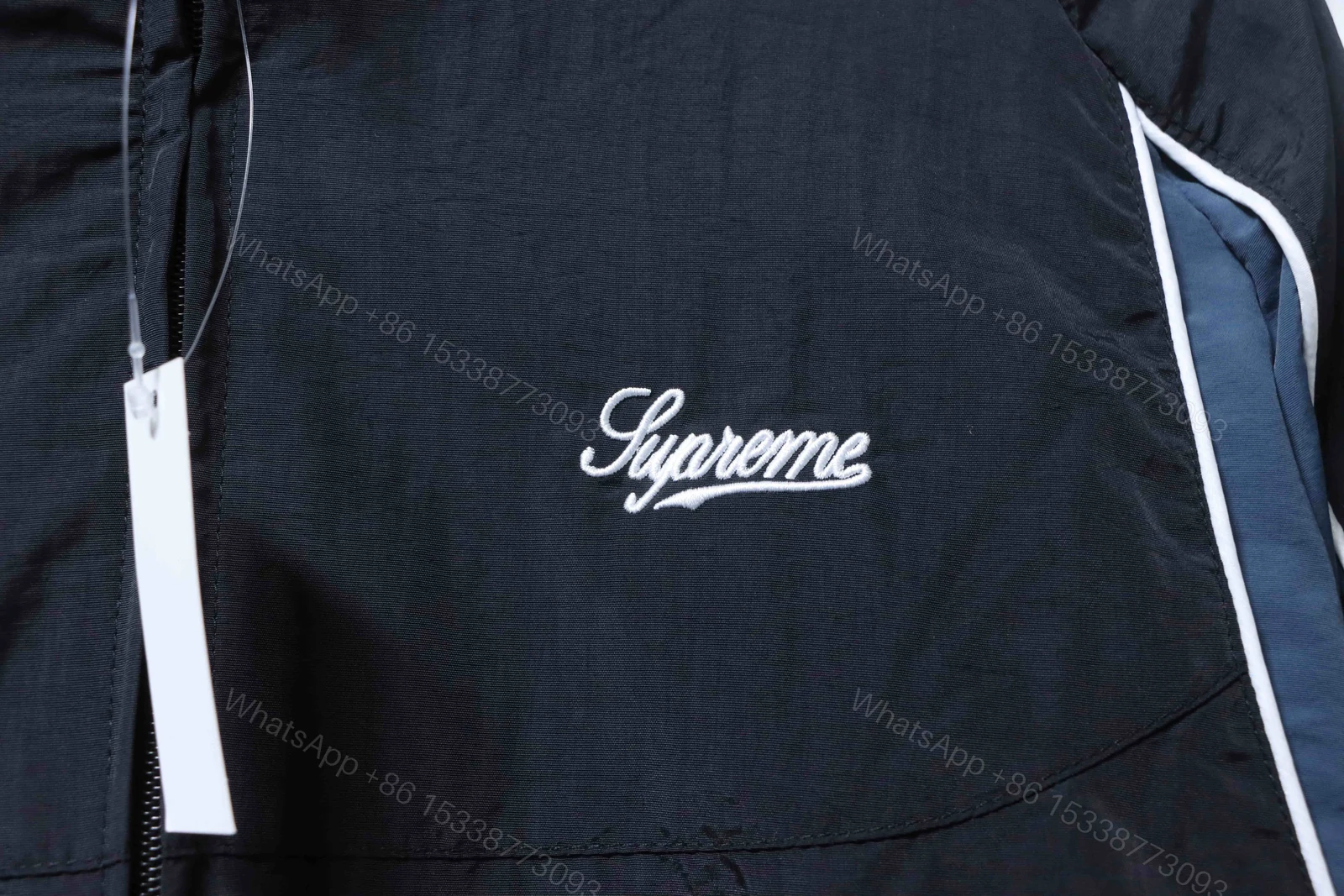 View 6 of Supreme 25FW Contrast Piping Track Jacket black