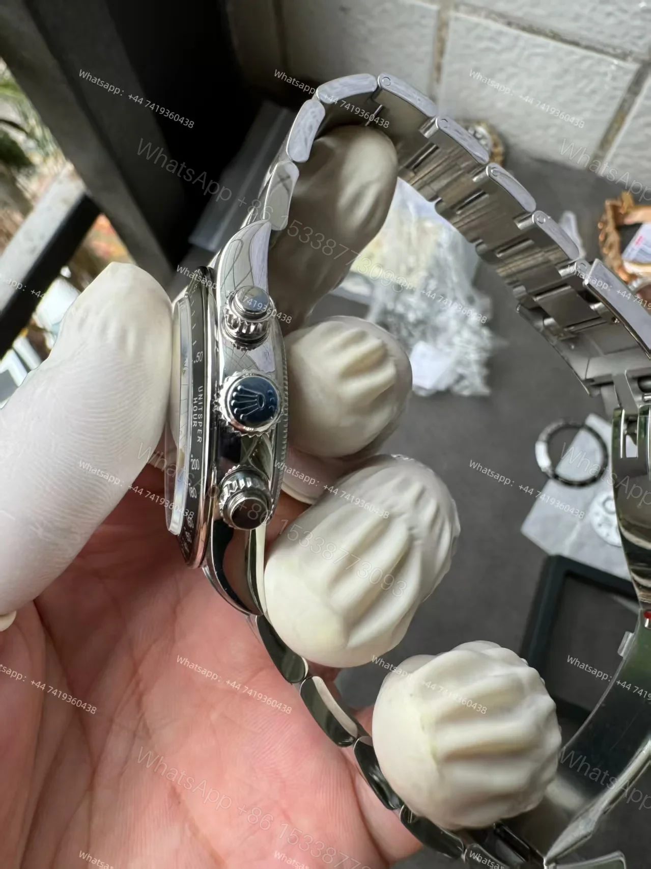 View 11 of Rolex Daytona 116500 Panda Customization Blaken Paul Newman 4130 Movement Best Super Clone