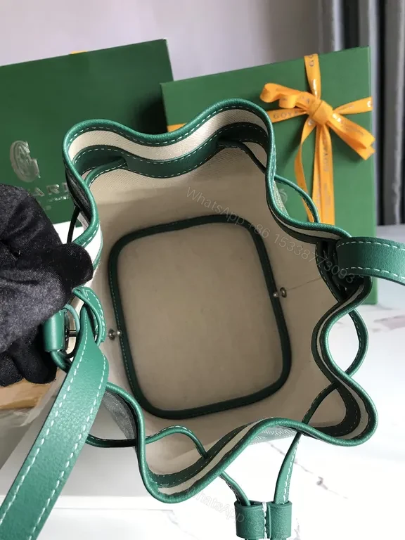 View 9 of Emerald Goyardine Bucket Bag: Luxury Daily Carry