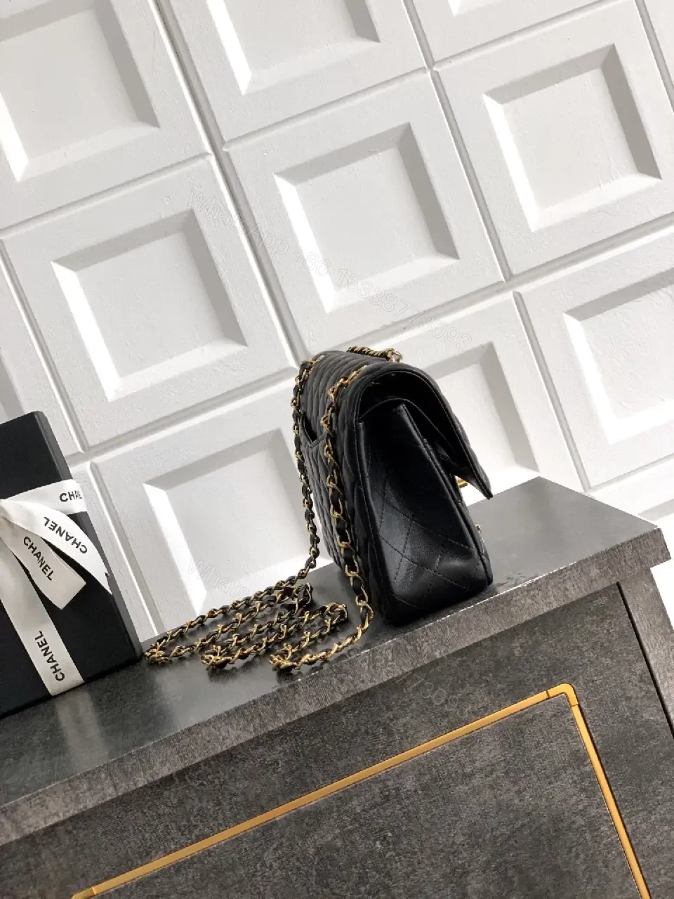 View 6 of Quilted Black Chain Bag: Luxe, Everyday Chic, Compact