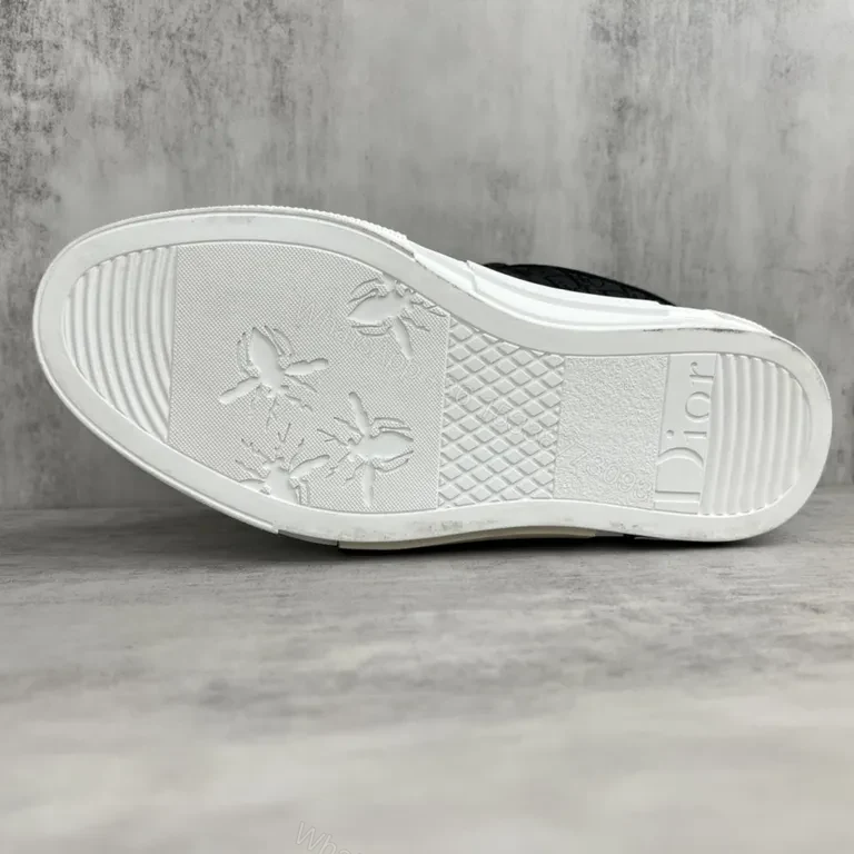 View 3 of Chic Dior-Inspired Black Sneaker | Monochrome Luxury Comfort