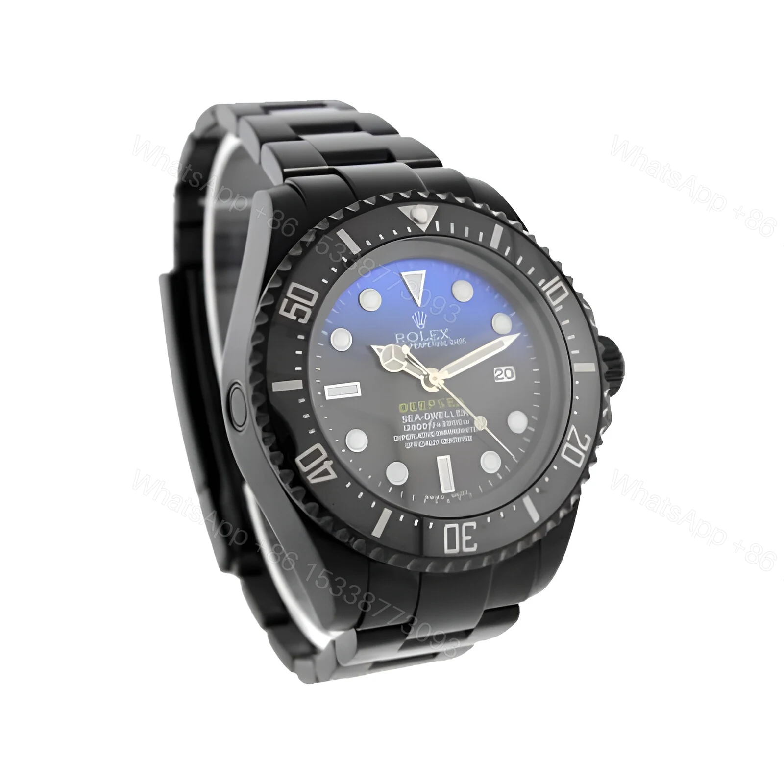 View 3 of Rolex Deepsea Sea-Dweller Black PVD 116660 D-Blue Oyster Replica