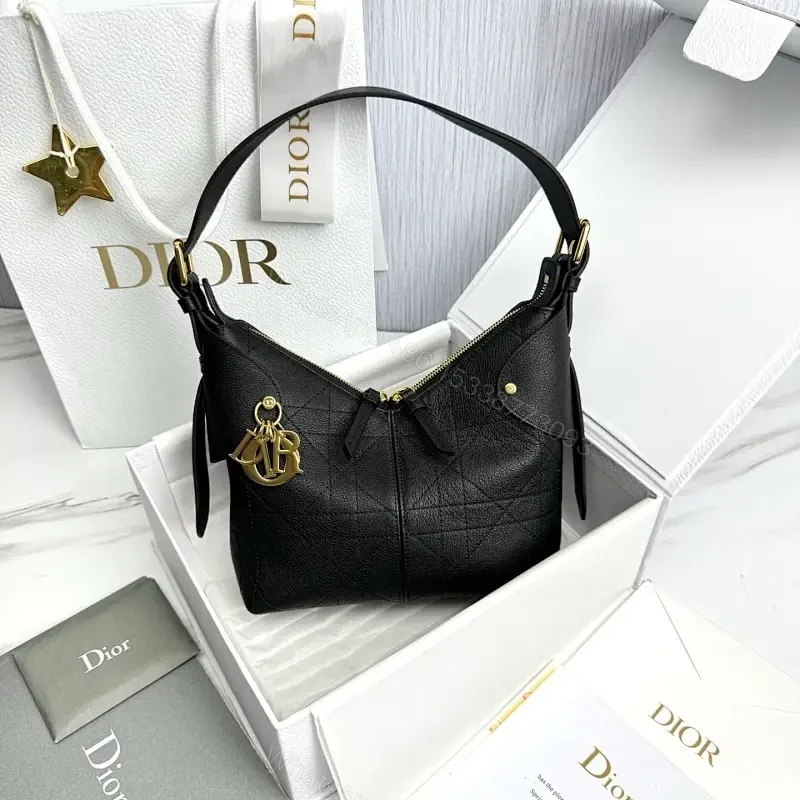Chic Structured Mini Bag Black Quilted Leather Gold Hardware — view 1