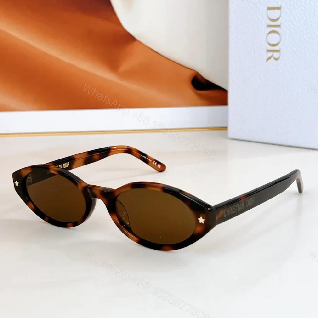 View 9 of Chic Round Sunglasses, Black Acetate, Signature Detailing, UV400 Protection, Sunglasses
