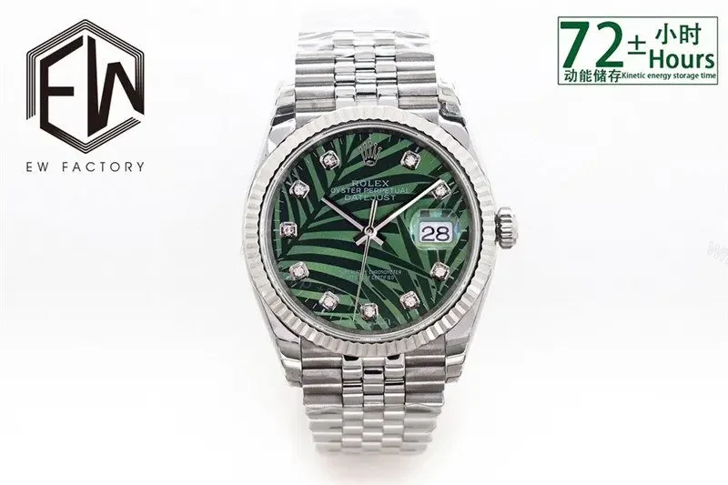 View 2 of Rolex Datejust 126234 Olive Green Watch