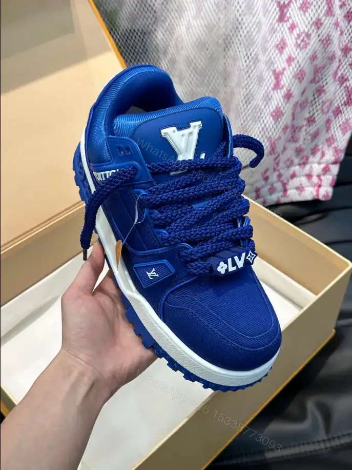 View 7 of LOUIS VUITTON LV TRAINER MAXI SNEAKERS IN BLUE – LSVT331