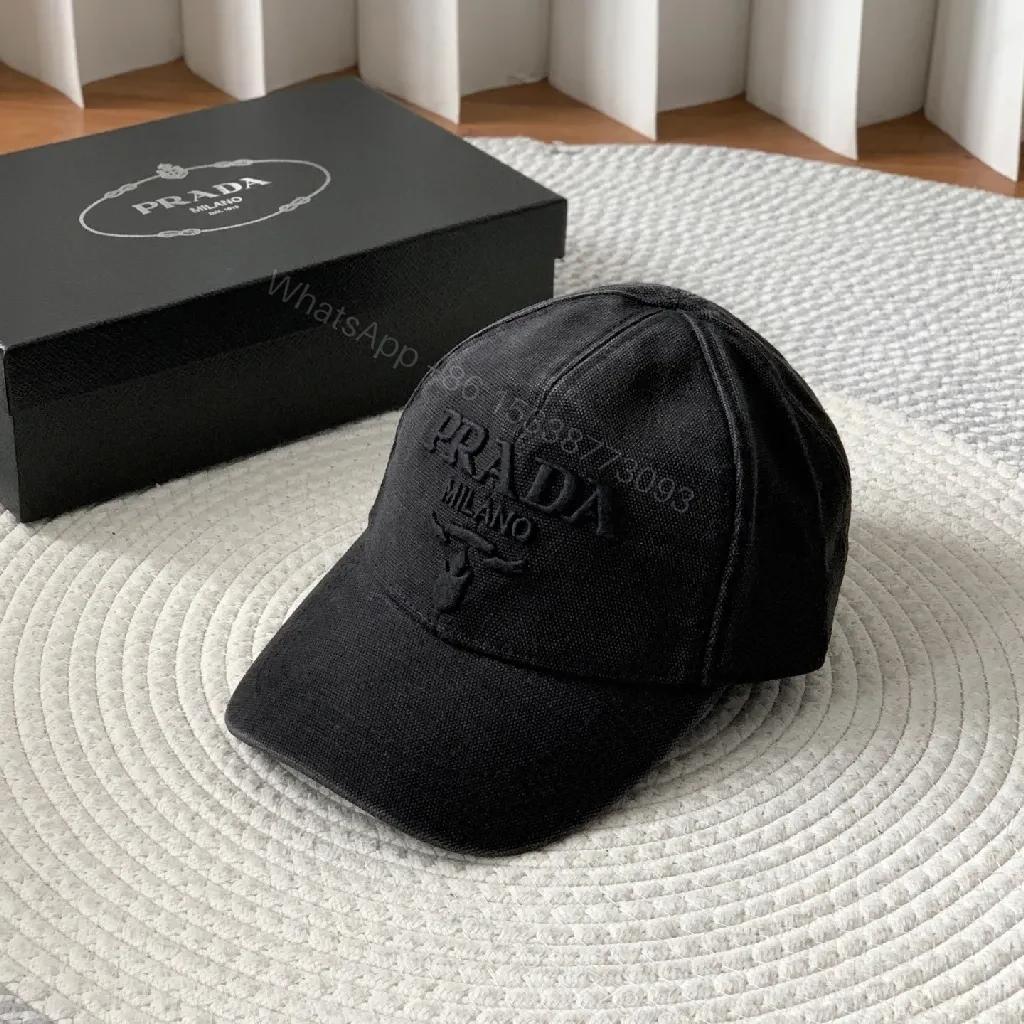Black Cotton Cap, Minimalist, Structured, Low-Profile Logo, Cap — view 1