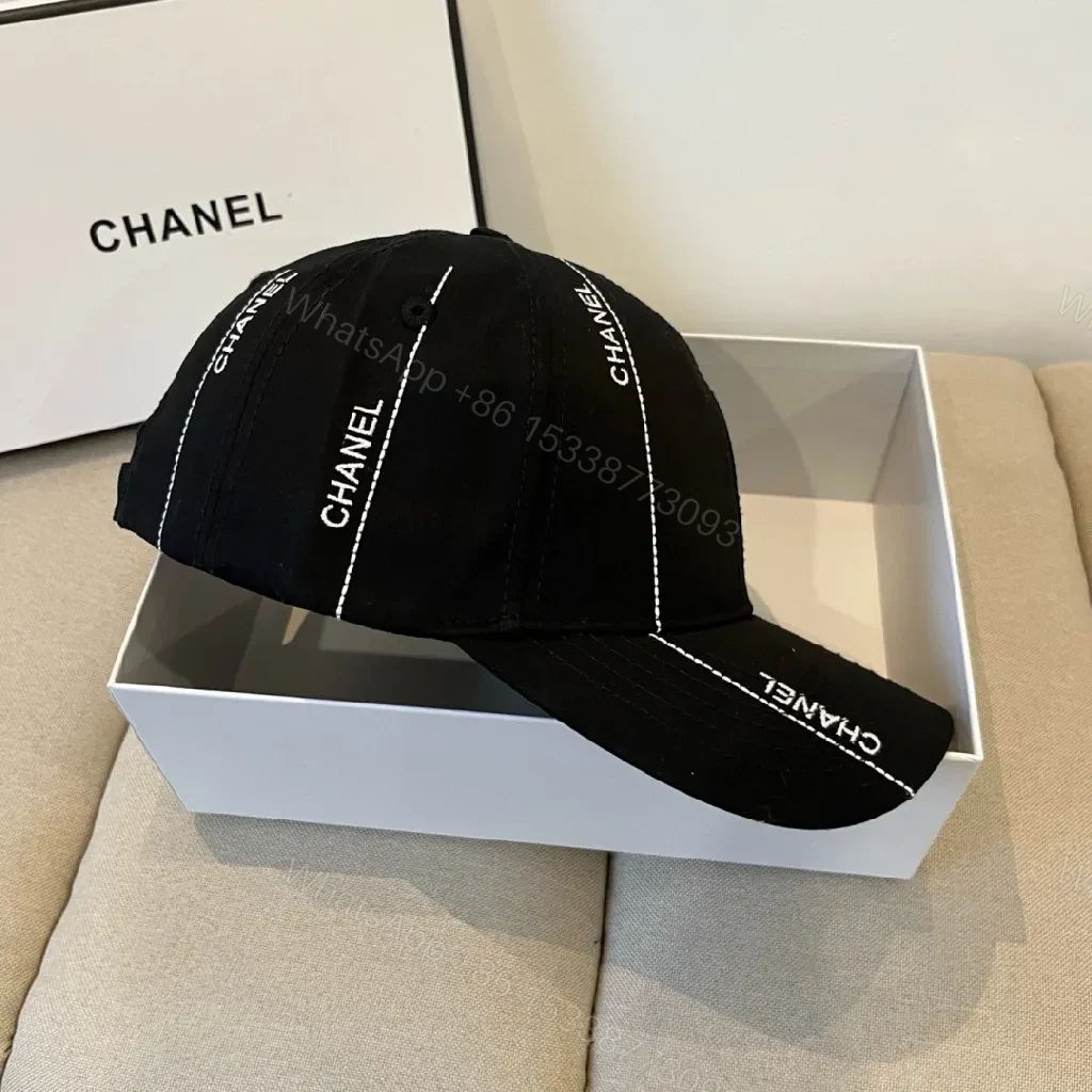 View 4 of Sporty Luxe Cap with Signature Detailing Cap, Minimalist, Designer-Inspired, Luxe Stitching Cap