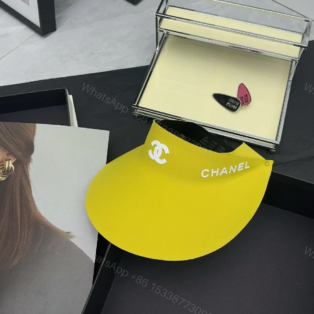 View 3 of Bold Visor Cap: Signature Chanel Accent, All-Season Comfort
