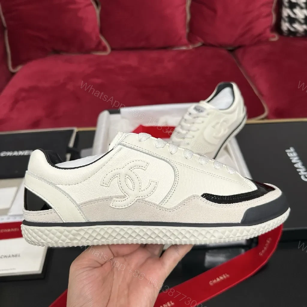 View 2 of Ivory Leather Cap-Toe Sneakers – Subtle Luxury, Everyday Style
