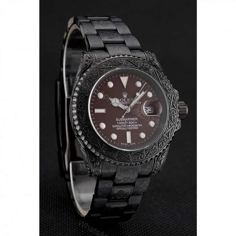 View 3 of Replica Rolex Submariner Brown Dial 1454075