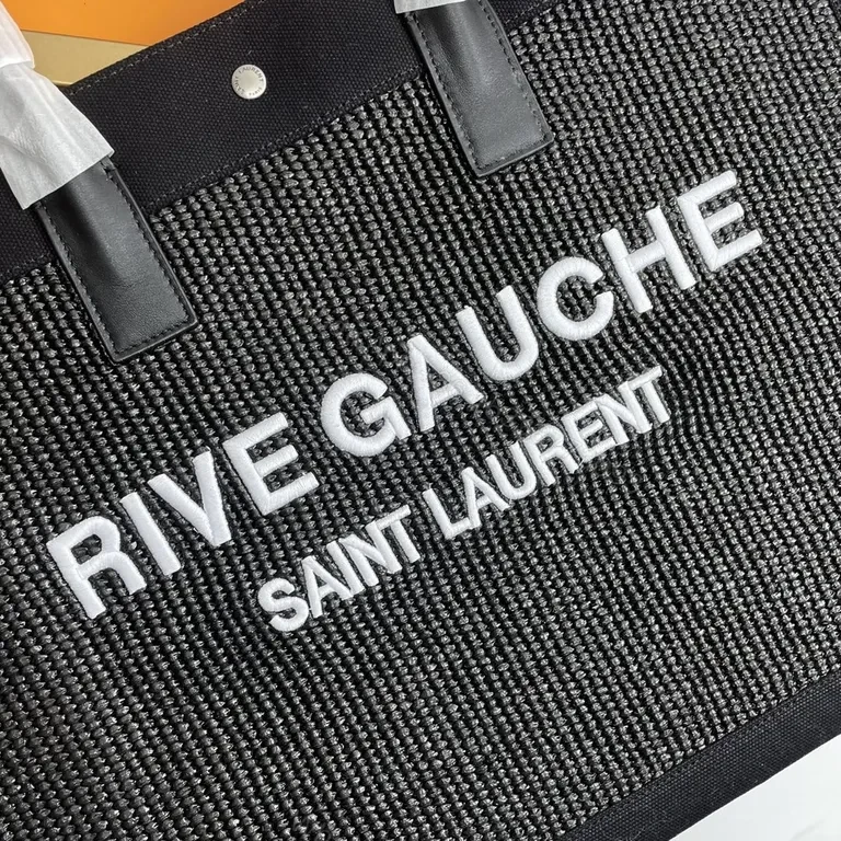 View 8 of Bold Rive Gauche Saint Laurent Tote Mesh Texture Backpack-Style Tote