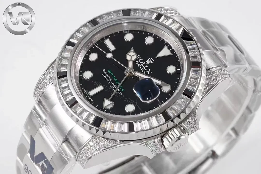 View 4 of BT Factory Clean Factory VR Rolex GMT II Black Diamond Watch