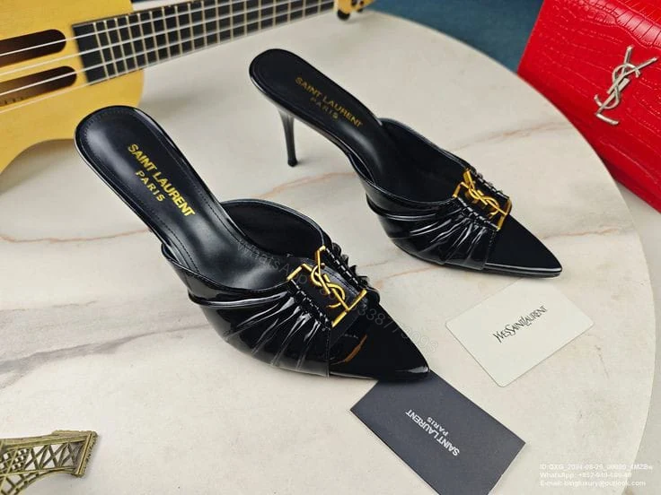 View 6 of YSL FIRST COPY LUXURY PARTY-WEAR HEELS FOR WOMEN SANDALS