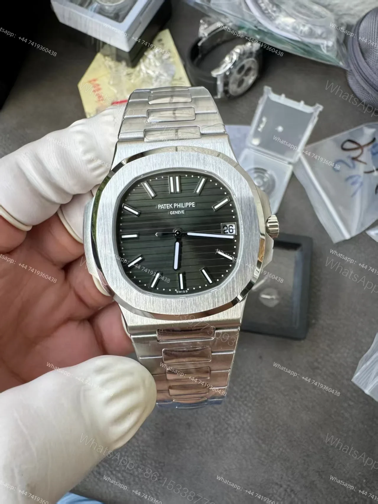 View 2 of Patek Philippe Super Clone Nautilus 5711 Green Dial 40MM