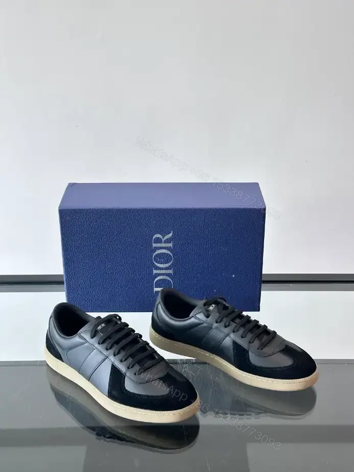 View 2 of DIOR B01 MATCHPOINT SNEAKER BLACK SMOOTH CALFSKIN AND BLACK SUEDE – CD241