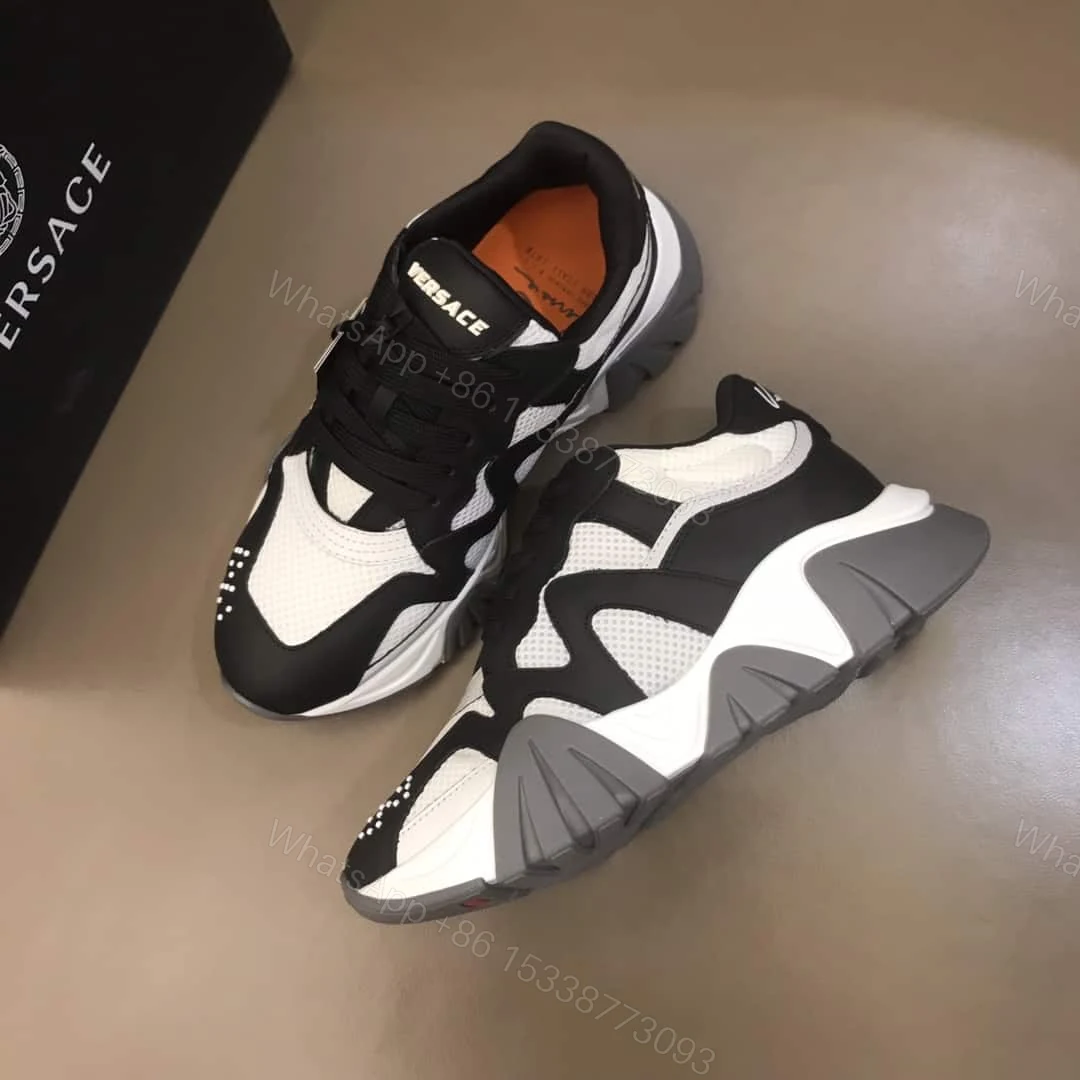 View 3 of VERSACE MULTICOLOURED CHUNKY SOLE SNEAKERS – VS36