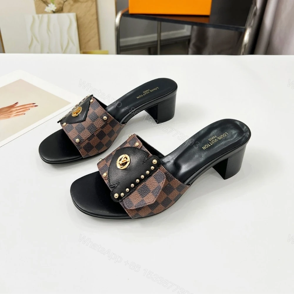 View 4 of LOUIS VUITTON LV FRAME MULES CACAO BROWN 1AHMGI