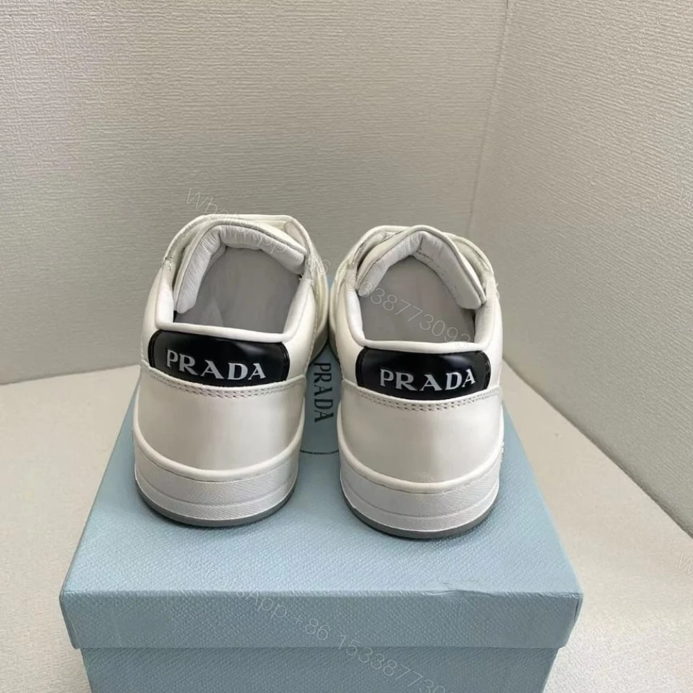 View 4 of Prada District Leather Sneakers White 1E790M 3LJ6 F097W F 030