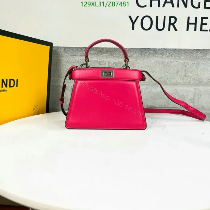 View 19 of Fendi Beige Peekaboo ISeeU Small Bag ZB7481