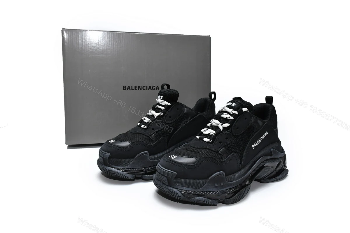 Balenciaga Triple S Black 541624 W09O1 1000 — view 2