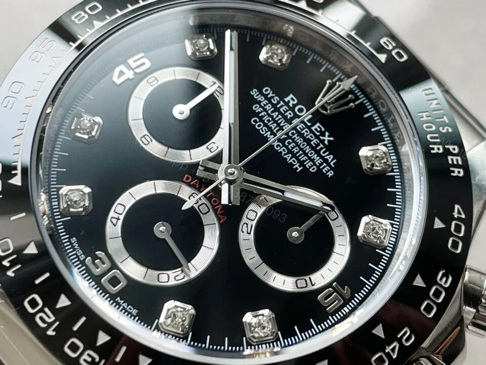 View 6 of BTF factory 1:1 Rolex Daytona SS116500LN Best Black Dial Diamond Markers A4130