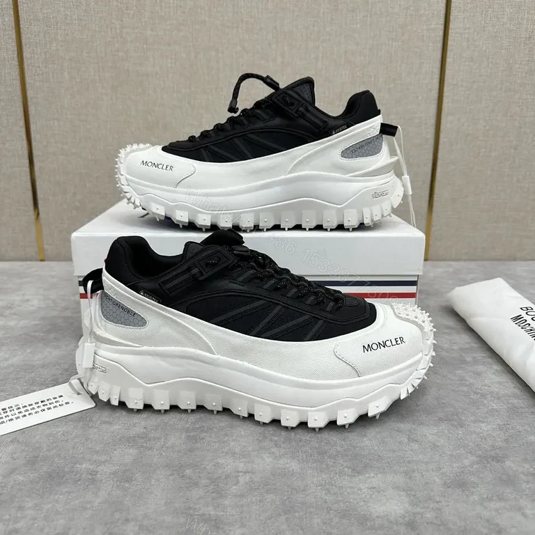 View 4 of Chunky Contrast Runner: Moncler-Textured Luxury High-Tops