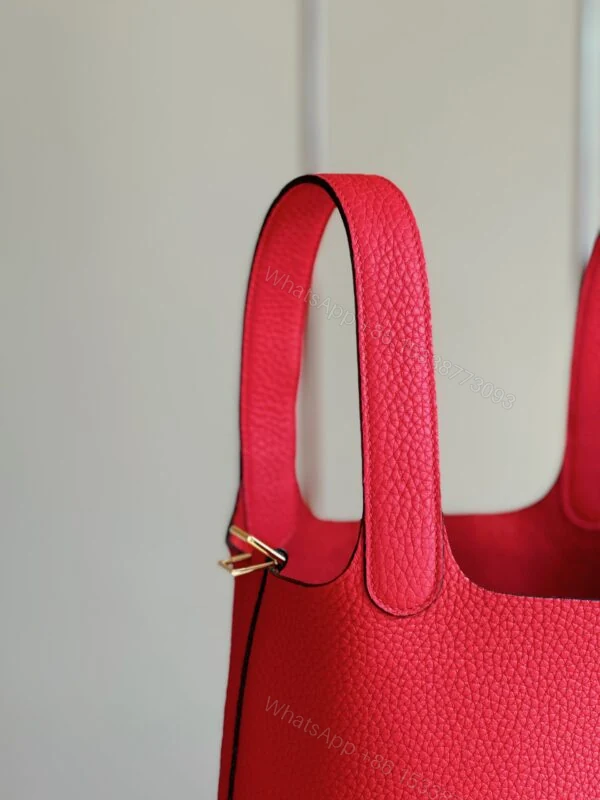View 6 of Hermes Picotin 18 Pink Togo Leather Gold Hardware