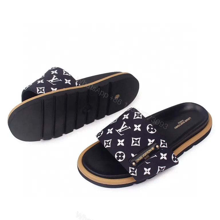View 2 of Bold Monogram Slide-Ons: All-Season Comfort