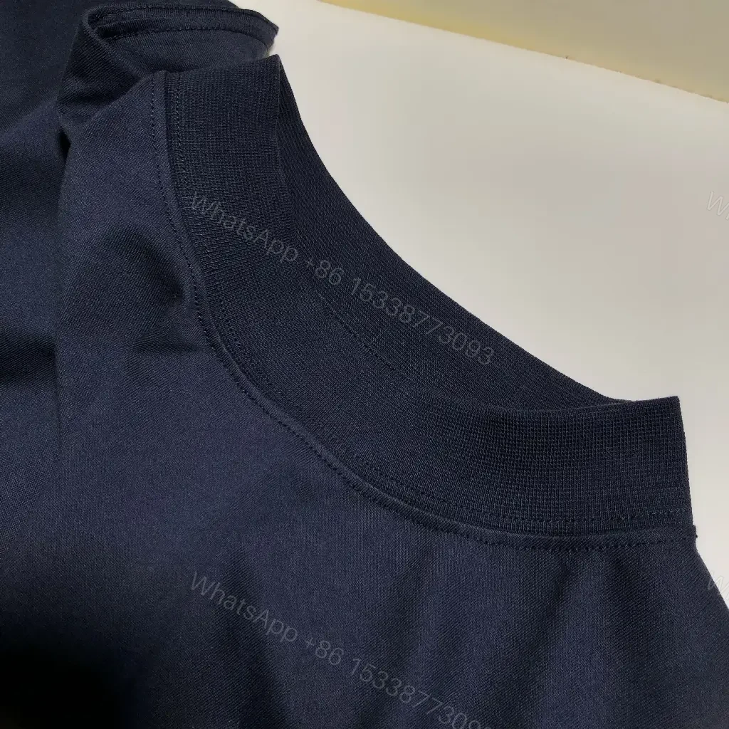 View 2 of Black Cotton Script Balenciaga Tee